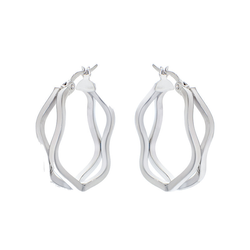 Cercei, Aur Alb, 14 k, 2.93 gr, Cod Produs: 827213 - Tezaurshop.ro
