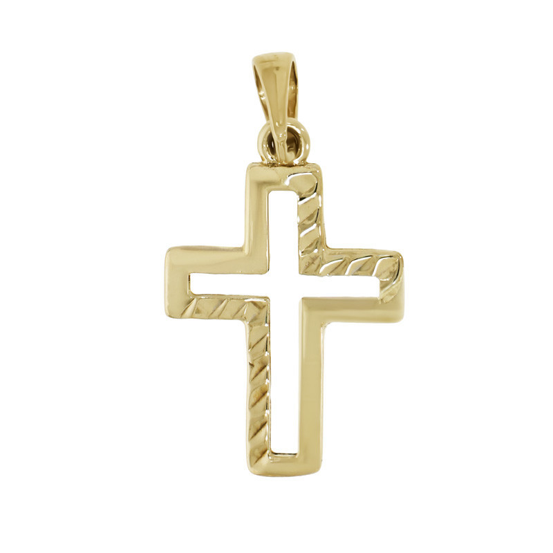 Pandantiv Cruce, Aur Galben, 14 k, 0.75 gr, Cod Produs: 827514 - Tezaurshop.ro