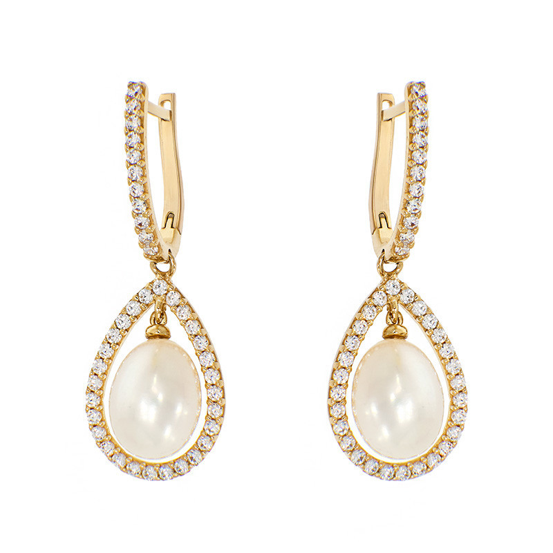 Cercei, Aur Galben, 14 k, 4.37 gr, Cod Produs: 827814 - Tezaurshop.ro