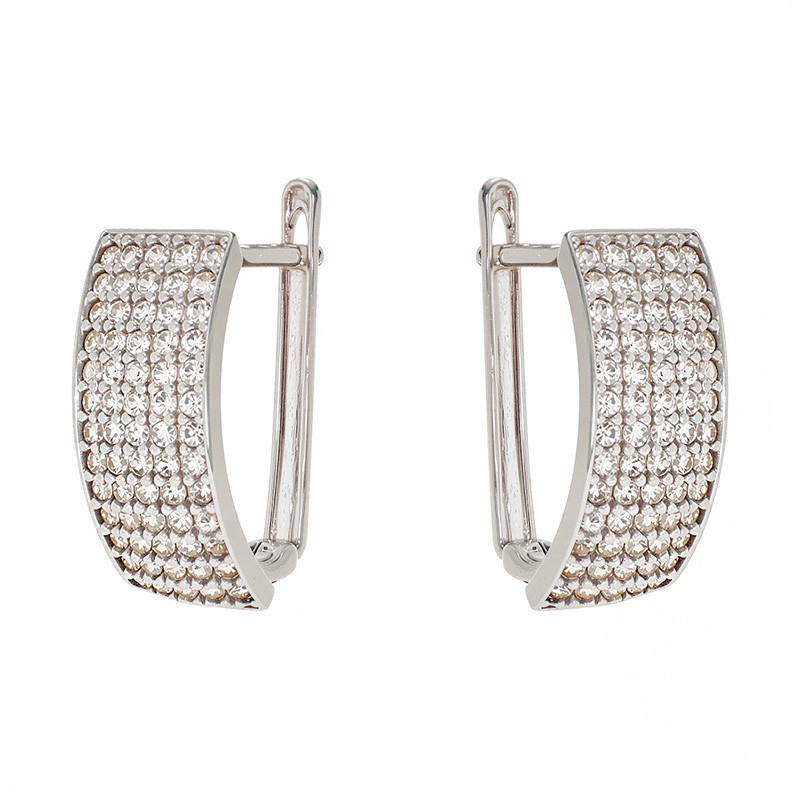 Cercei, Aur Alb, 14 k, 2.92 gr, Cod Produs: 827868 - Tezaurshop.ro