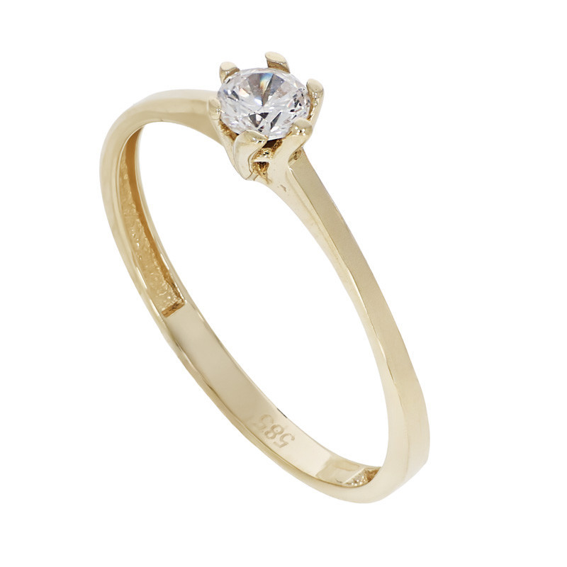 Inel De Logodna, Aur Galben, 14 k, 1.43 gr, Cod Produs: 828350 - Tezaurshop.ro
