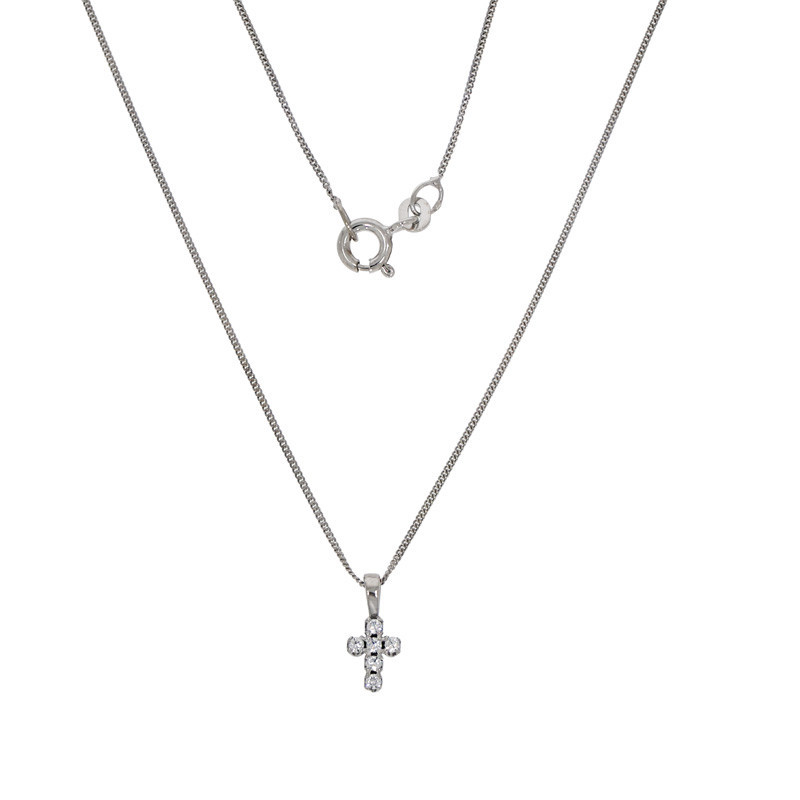 Colier, Aur Alb, 14 k, 1.58 gr, Cod Produs: 828748 - Tezaurshop.ro