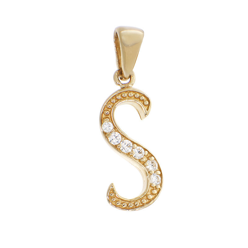 Pandantiv Initiala, Aur Galben, 14 k, 1.07 gr, Cod Produs: 828877 - Tezaurshop.ro