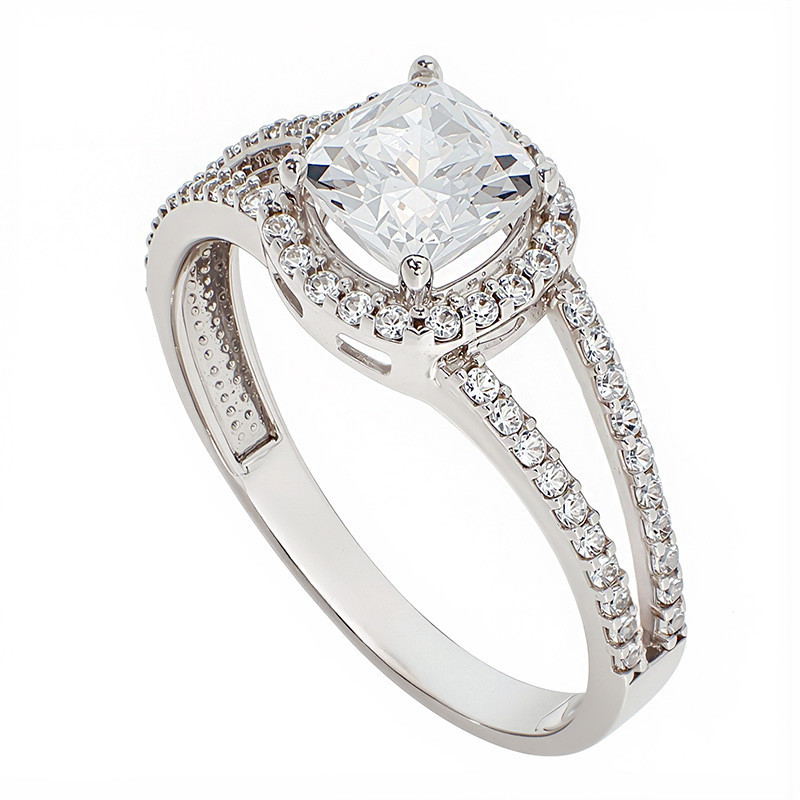 Inel De Logodna, Aur Alb, 14 k, 2.93 gr, Cod Produs: 831372 - Tezaurshop.ro