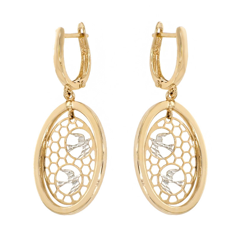 Cercei, Aur Mixt, 14 k, 3.18 gr, Cod Produs: 832420 - Tezaurshop.ro
