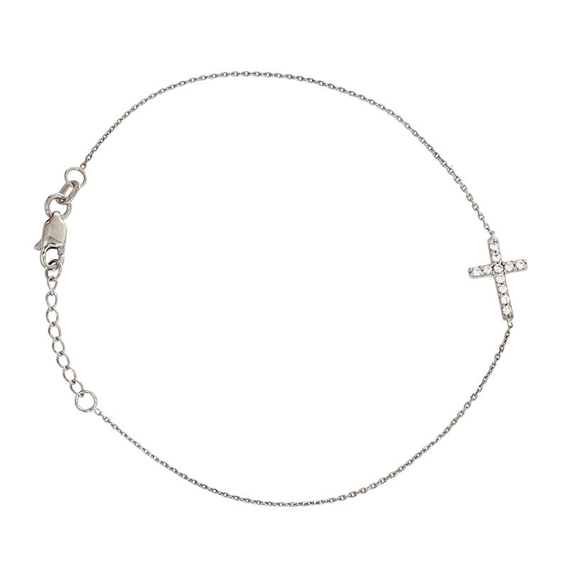 Bratara, Aur Alb, 14 k, 1.12 gr, Cod Produs: 832963 - Tezaurshop.ro