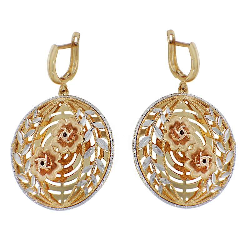 Cercei, Aur Mixt, 14 k, 10 gr, Cod Produs: 833046 - Tezaurshop.ro
