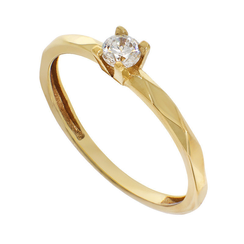 Inel De Logodna, Aur Galben, 14 k, 1.29 gr, Cod Produs: 833117 - Tezaurshop.ro