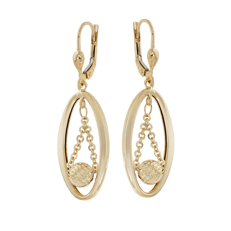 Cercei, Aur Galben, 14 k, 3.37 gr, Cod Produs: 833227 - Tezaurshop.ro