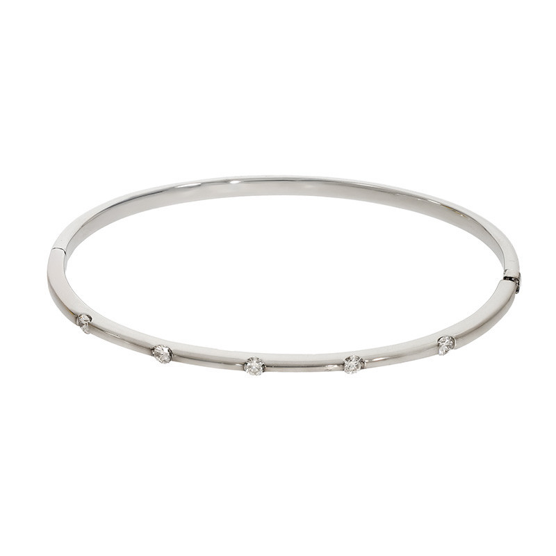 Bratara, Aur Alb, 18 k, 15.44 gr, cu Diamante, Cod Produs: 833674 - Tezaurshop.ro