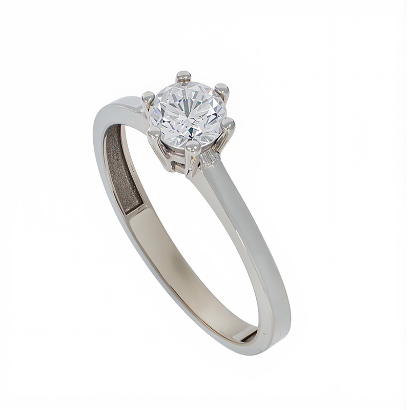 Inel De Logodna, Aur Alb, 14 k, 1.92 gr, Cod Produs: 834241 - Tezaurshop.ro