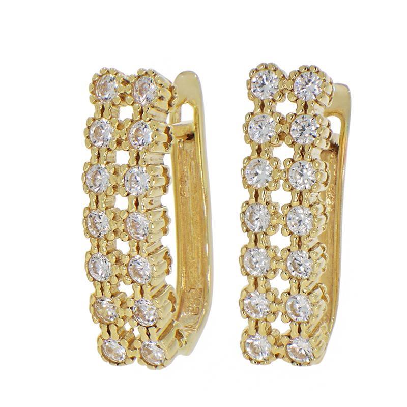 Cercei, Aur Galben, 14 k, 4.35 gr, Cod Produs: 834621 - Tezaurshop.ro