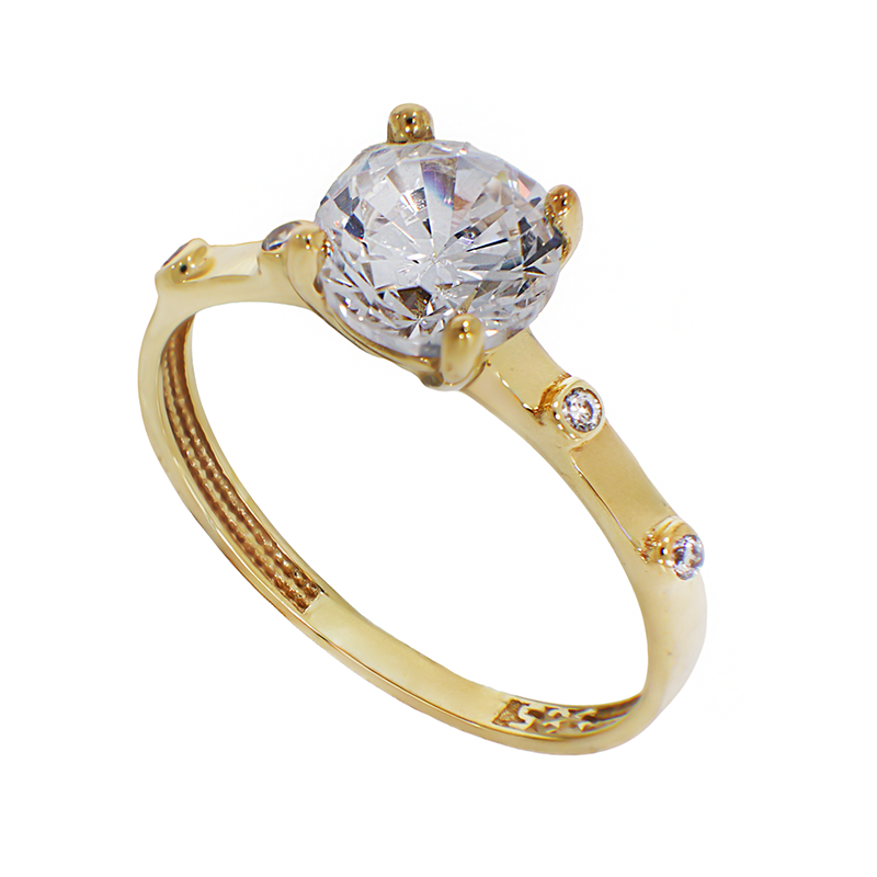 Inel De Logodna, Aur Galben, 14 k, 2.09 gr, Cod Produs: 834721 - Tezaurshop.ro