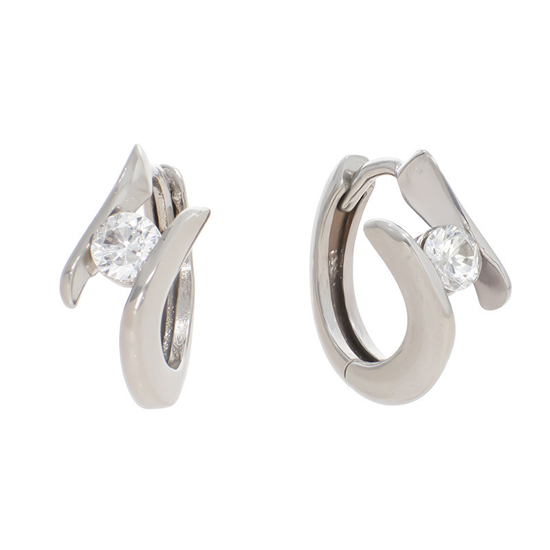 Cercei, Aur Alb, 18 k, 2.3 gr, Cod Produs: 835947 - Tezaurshop.ro