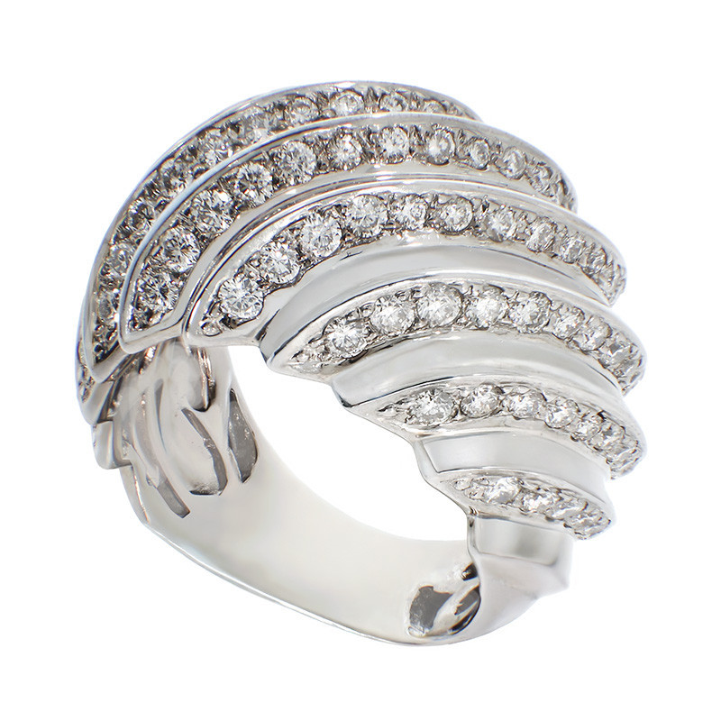 Inel, Aur Alb, 18 k, 13.58 gr, cu Diamante, Cod Produs: 835970 - Tezaurshop.ro