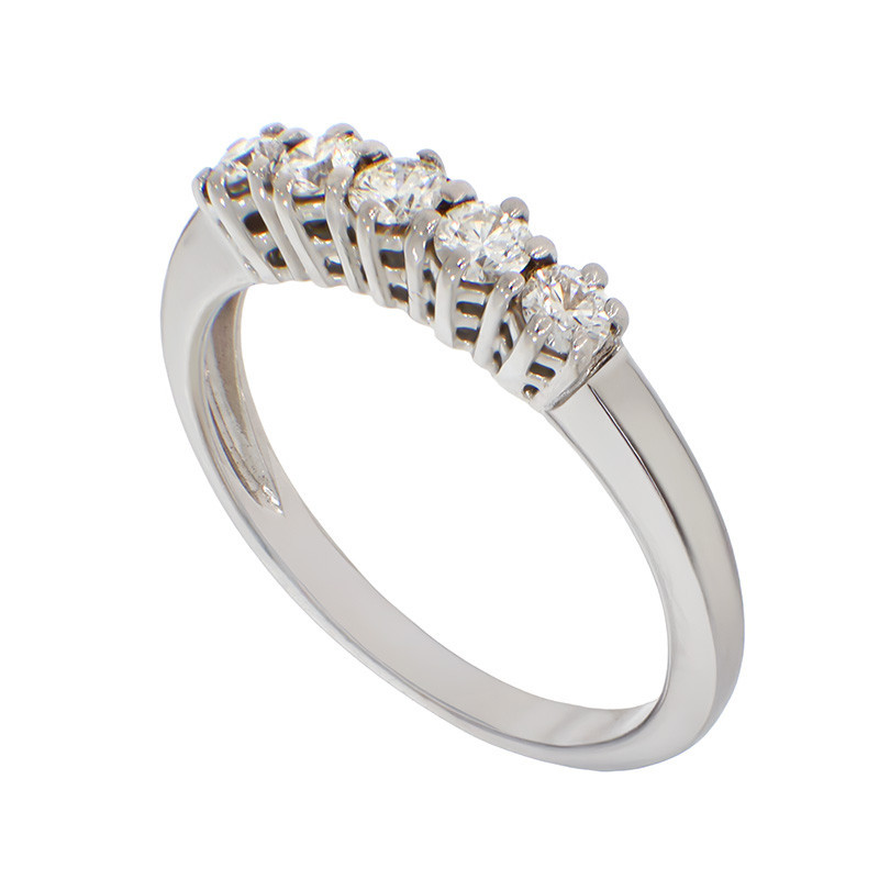 Inel, Aur Alb, 18 k, 3.73 gr, cu Diamante, Cod Produs: 836186 - Tezaurshop.ro