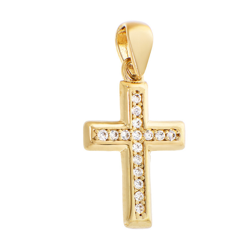 Pandantiv Cruce, Aur Galben, 14 k, 0.72 gr, Cod Produs: 836338 - Tezaurshop.ro