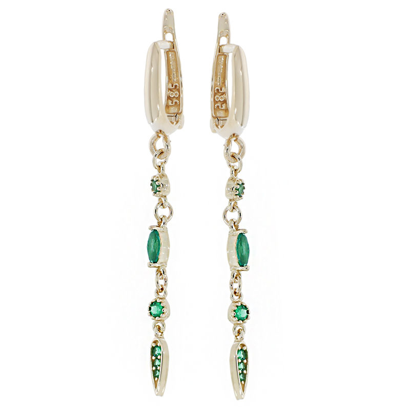 Cercei, Aur Galben, 14 k, 2.01 gr, Cod Produs: 836389 - Tezaurshop.ro