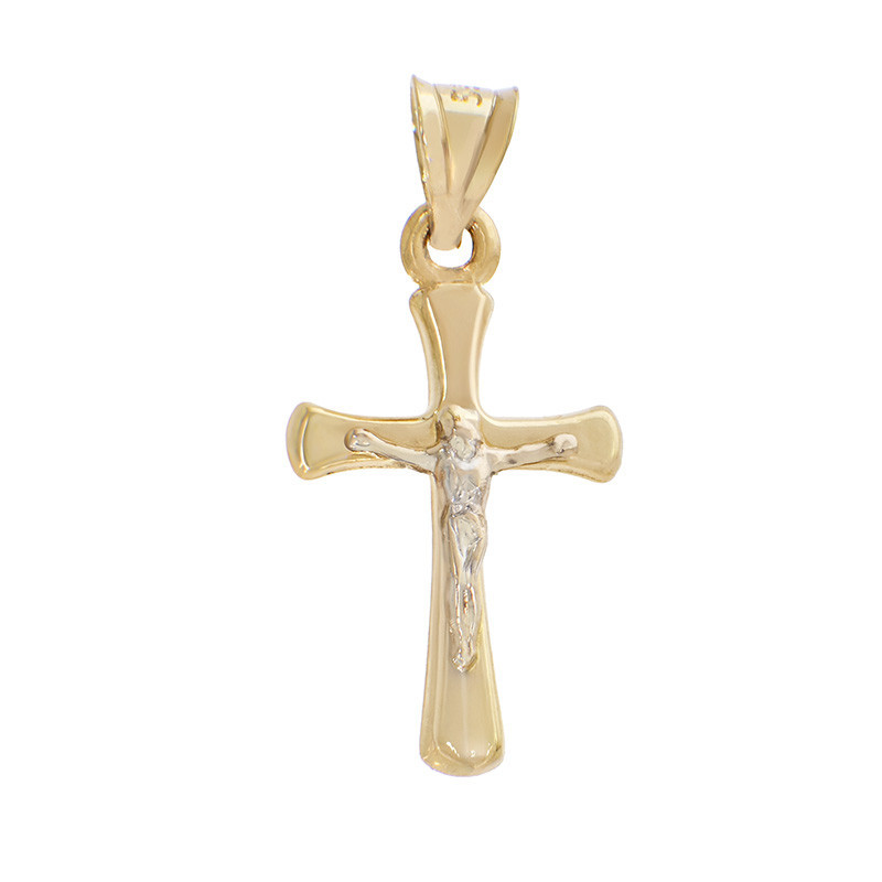 Pandantiv Cruce, Aur Mixt, 14 k, 0.54 gr, Cod Produs: 836655 - Tezaurshop.ro