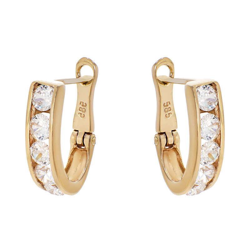 Cercei, Aur Galben, 14 k, 2.68 gr, Cod Produs: 837254 - Tezaurshop.ro
