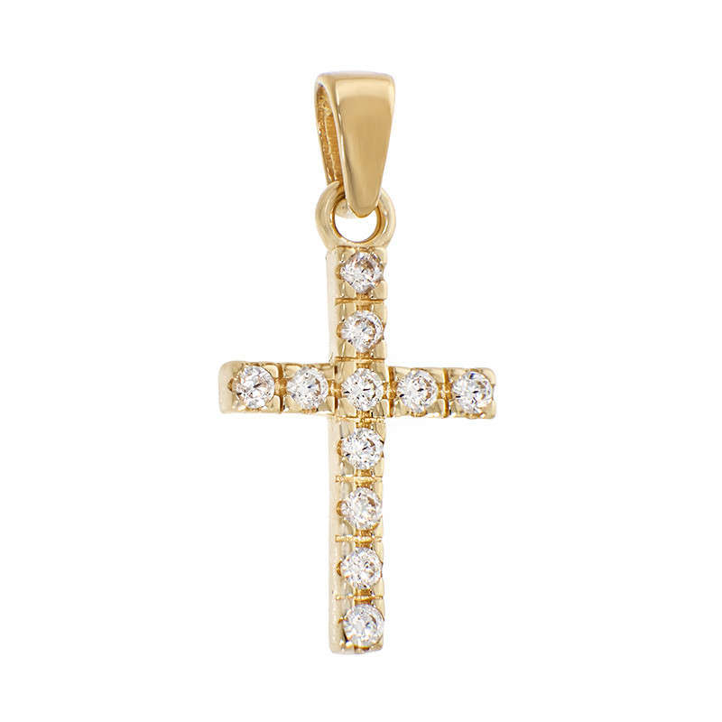 Pandantiv Cruce, Aur Galben, 14 k, 0.89 gr, Cod Produs: 837592 - Tezaurshop.ro