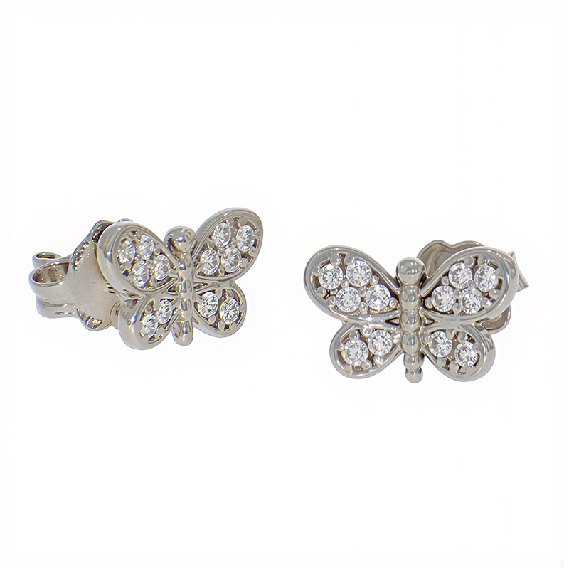 Cercei, Aur Alb, 14 k, 1.52 gr, Cod Produs: 837763 - Tezaurshop.ro