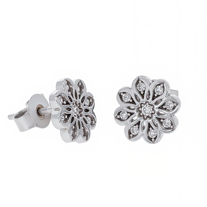 Cercei, Aur Alb, 14 k, 1.64 gr, Cod Produs: 837764 - Tezaurshop.ro