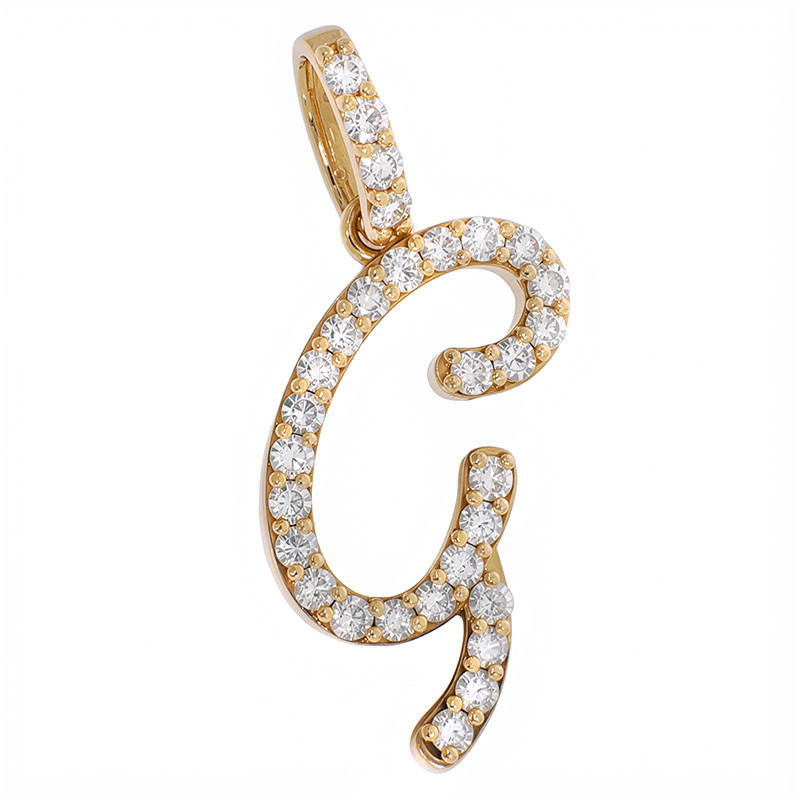 Pandantiv Initiala, Aur Galben, 14 k, 2.06 gr, Cod Produs: 837859 - Tezaurshop.ro