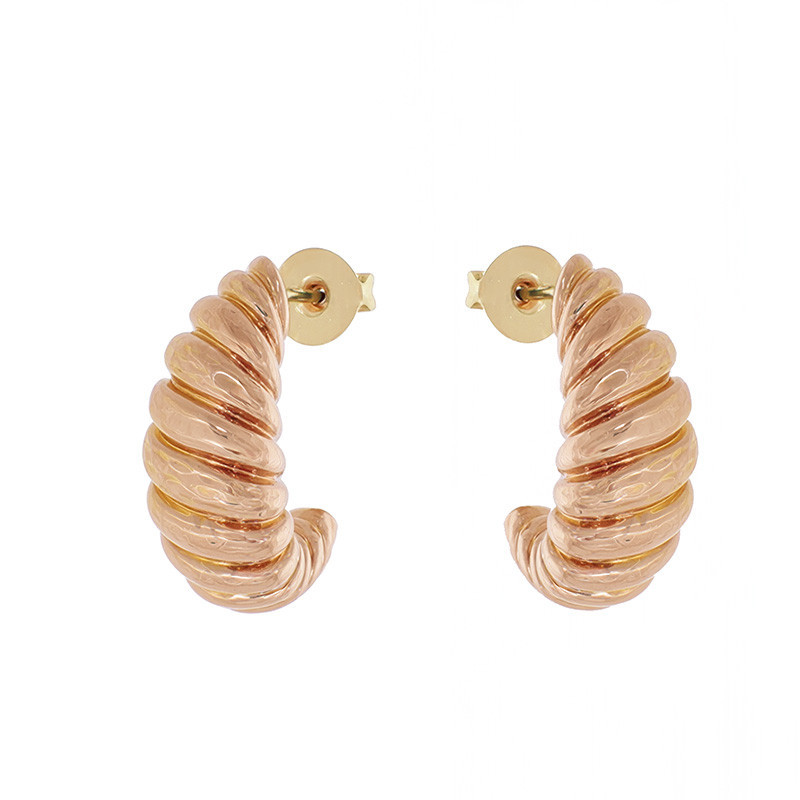 Cercei, Aur Roz, 18 k, 2.35 gr, Cod Produs: 838326 - Tezaurshop.ro