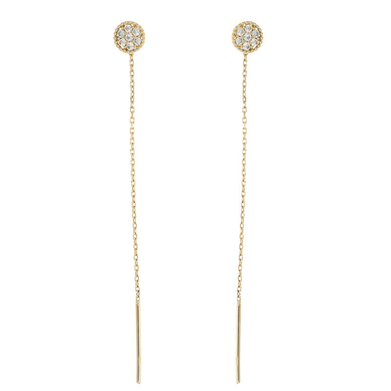 Cercei, Aur Galben, 14 k, 1.08 gr, Cod Produs: 839035 - Tezaurshop.ro