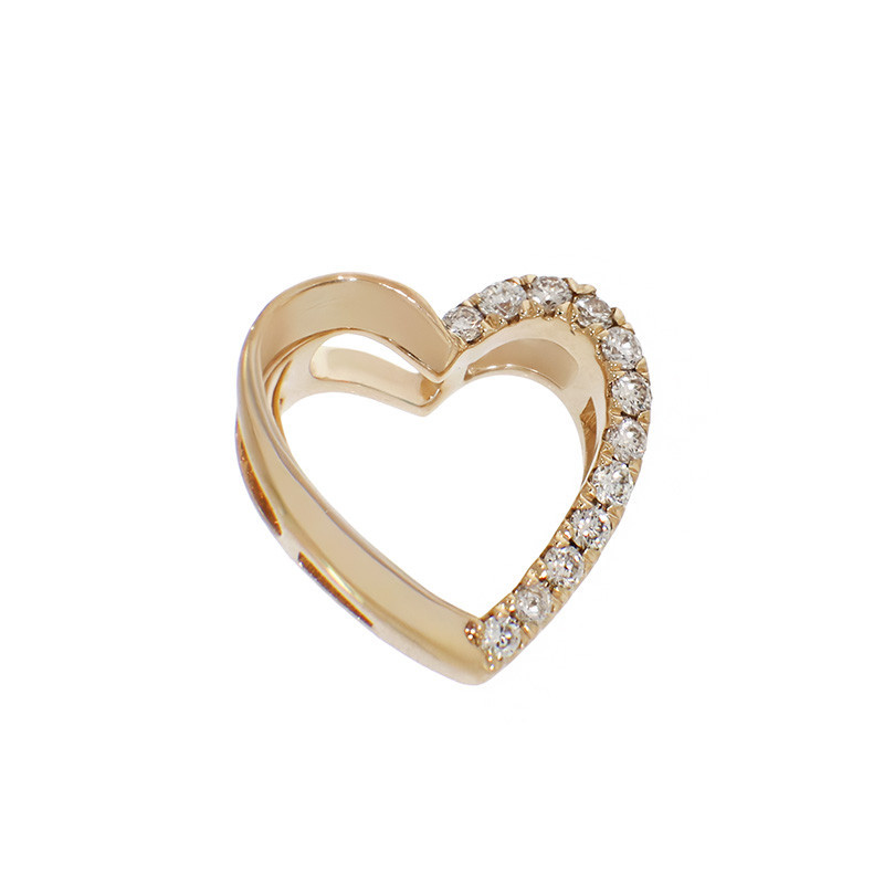 Pandantiv, Aur Galben, 14 k, 0.56 gr, cu Diamante, Cod Produs: 839118 - Tezaurshop.ro