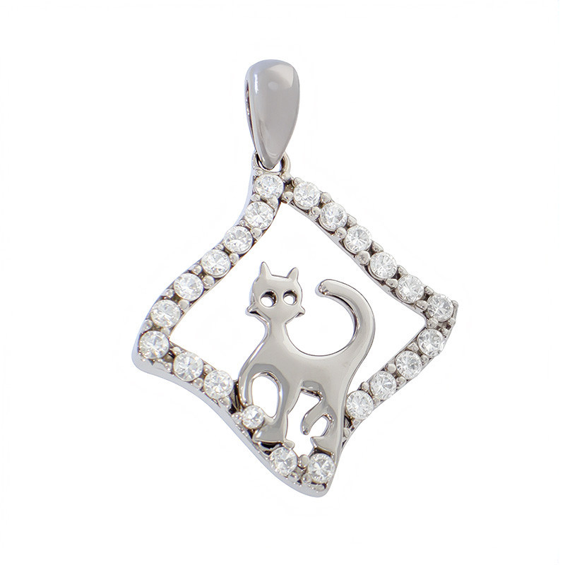Pandantiv, Aur Alb, 18 k, 1.66 gr, Cod Produs: 839390 - Tezaurshop.ro