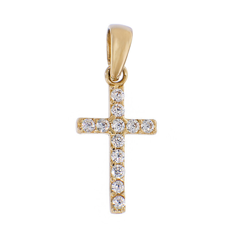 Pandantiv Cruce, Aur Galben, 14 k, 0.61 gr, Cod Produs: 839843 - Tezaurshop.ro