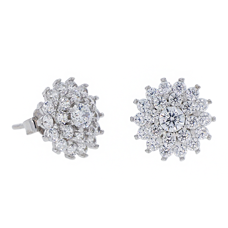 Cercei, Aur Alb, 14 k, 1.32 gr, Cod Produs: 839970 - Tezaurshop.ro