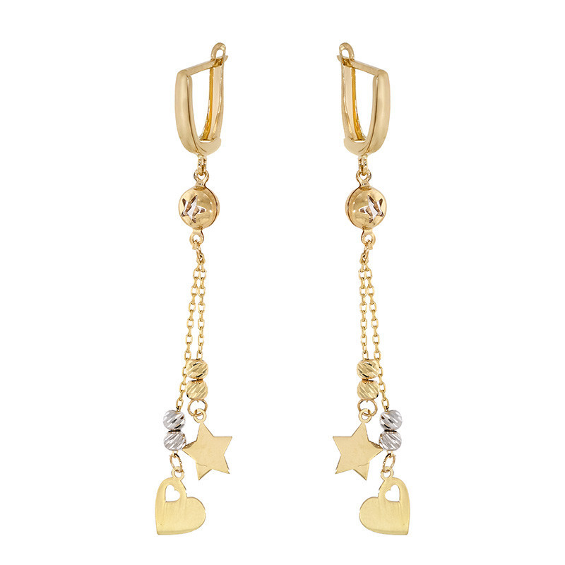 Cercei, Aur Mixt, 14 k, 3.14 gr, Cod Produs: 840366 - Tezaurshop.ro