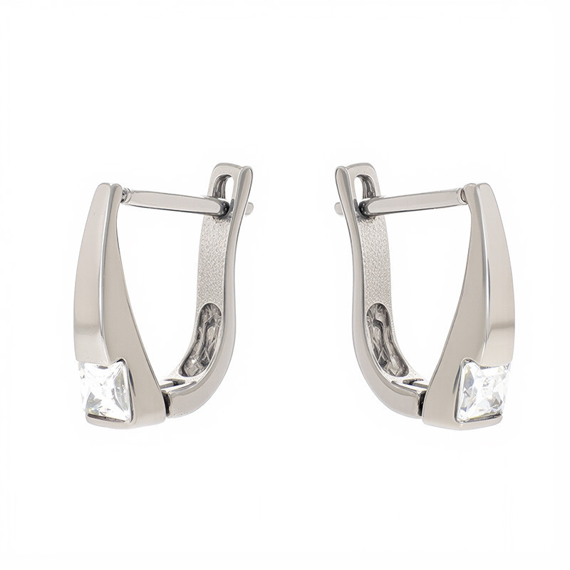 Cercei, Aur Alb, 14 k, 2.03 gr, Cod Produs: 840519 - Tezaurshop.ro