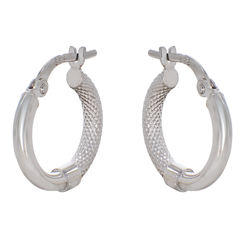 Cercei, Aur Alb, 14 k, 1.16 gr, Cod Produs: 840582 - Tezaurshop.ro