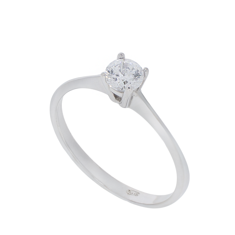 Inel De Logodna, Aur Alb, 14 k, 1.61 gr, Cod Produs: 840647 - Tezaurshop.ro