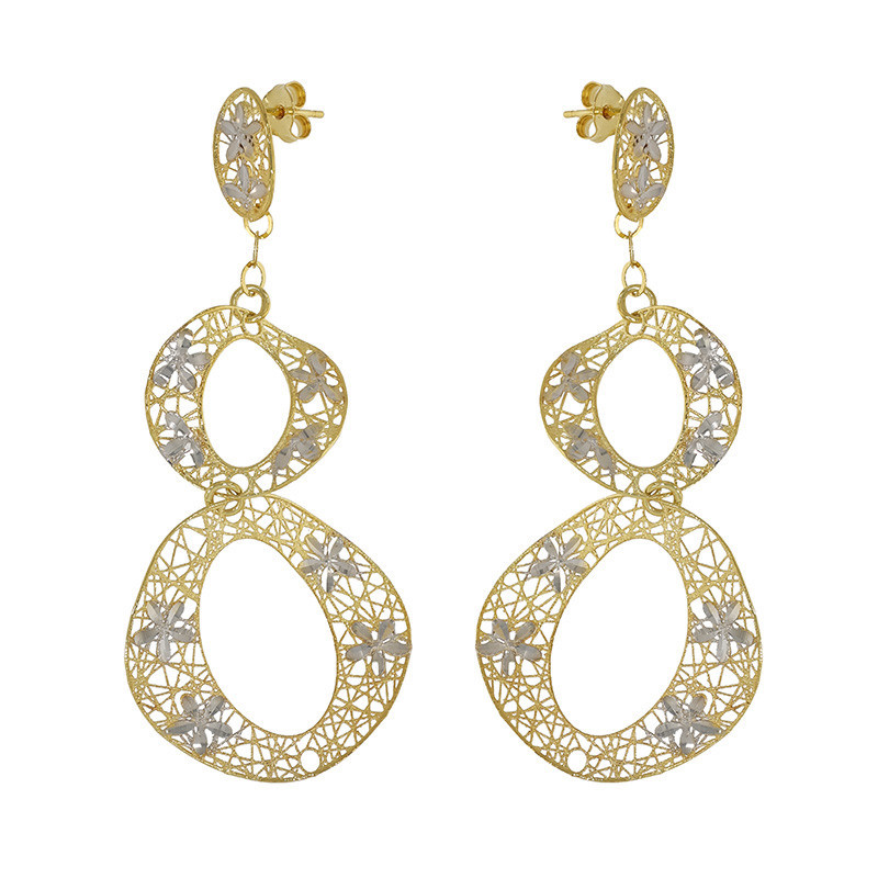 Cercei, Aur Mixt, 18 k, 7.06 gr, Cod Produs: 840900 - Tezaurshop.ro