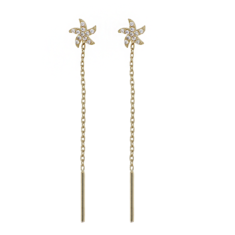 Cercei, Aur Galben, 14 k, 1.37 gr, Cod Produs: 841269 - Tezaurshop.ro
