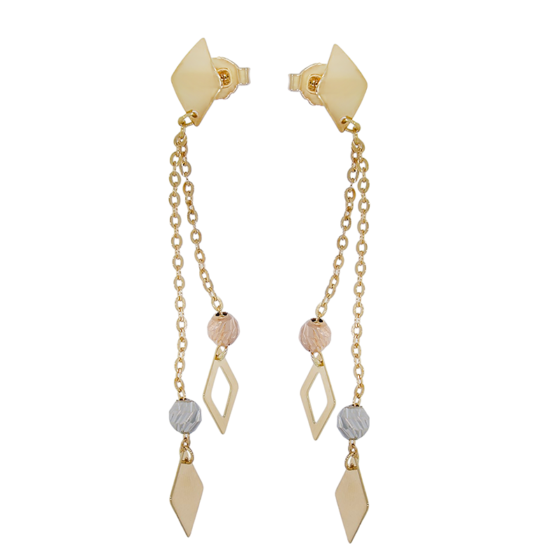 Cercei, Aur Mixt, 18 k, 2.92 gr, Cod Produs: 841307 - Tezaurshop.ro