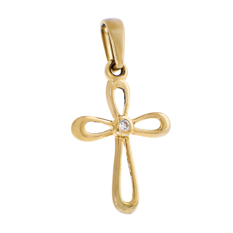 Pandantiv Cruce, Aur Galben, 14 k, 0.53 gr, Cod Produs: 842197 - Tezaurshop.ro