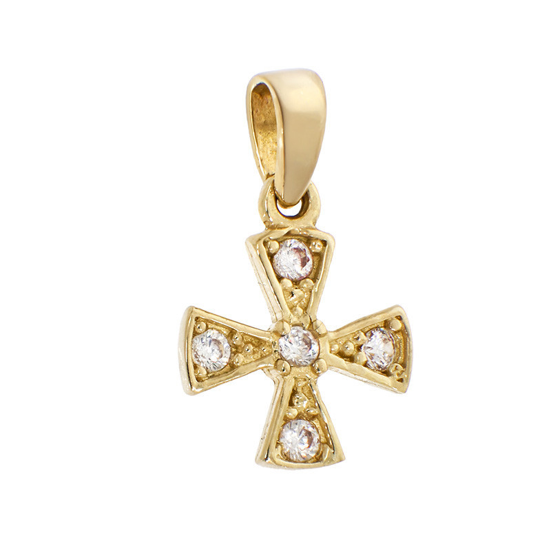 Pandantiv Cruce, Aur Galben, 14 k, 0.57 gr, Cod Produs: 842301 - Tezaurshop.ro