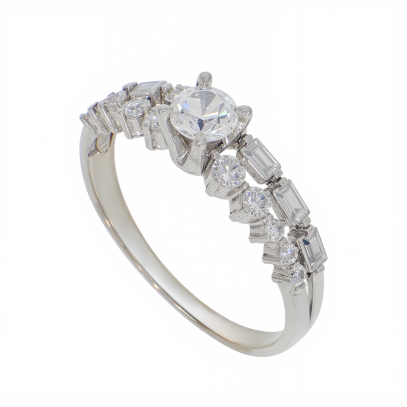 Inel De Logodna, Aur Alb, 14 k, 2.12 gr, Cod Produs: 842437 - Tezaurshop.ro