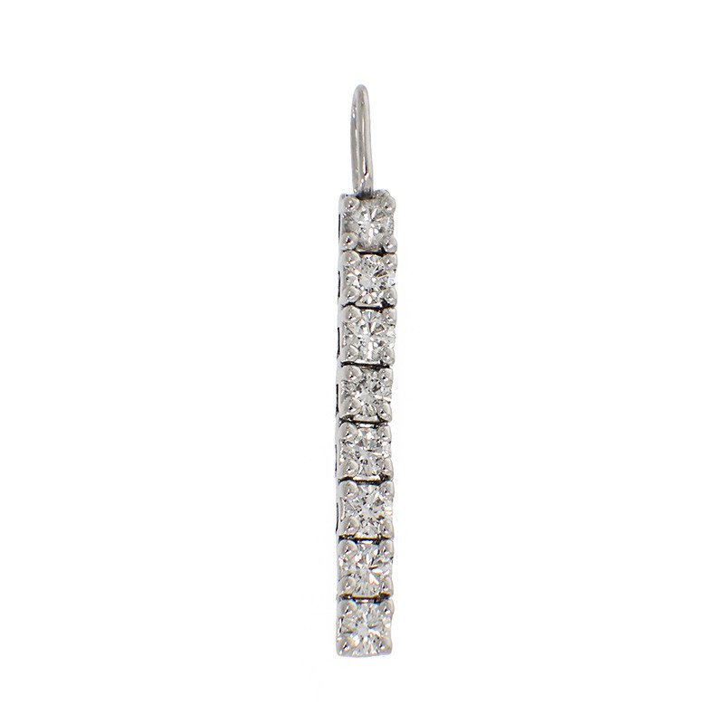 Pandantiv, Aur Alb, 14 k, 0.92 gr, cu Diamante, Cod Produs: 842715 - Tezaurshop.ro