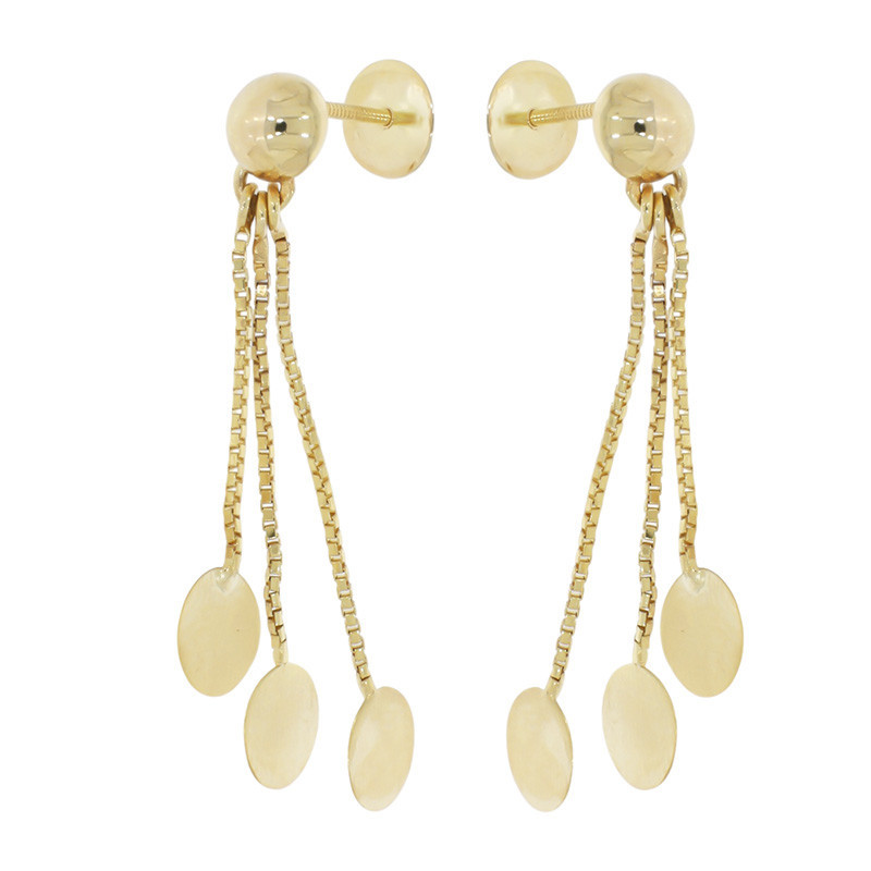 Cercei, Aur Galben, 18 k, 2.02 gr, Cod Produs: 842796 - Tezaurshop.ro