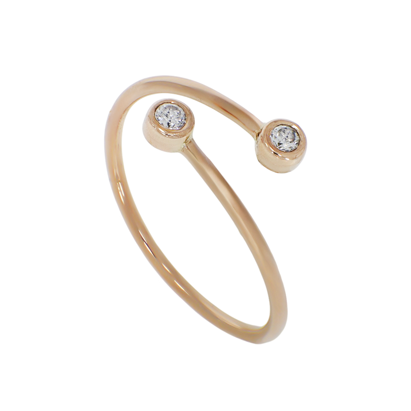 Inel, Aur Roz, 14 k, 1.36 gr, Cod Produs: 843216 - Tezaurshop.ro