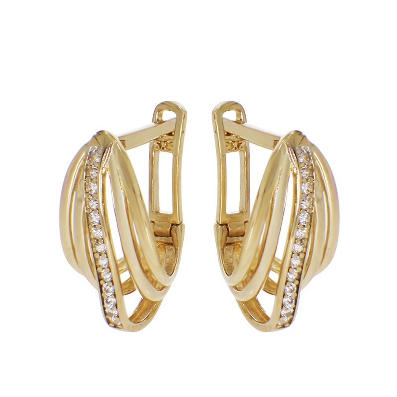 Cercei, Aur Galben, 14 k, 3.42 gr, Cod Produs: 843801 - Tezaurshop.ro