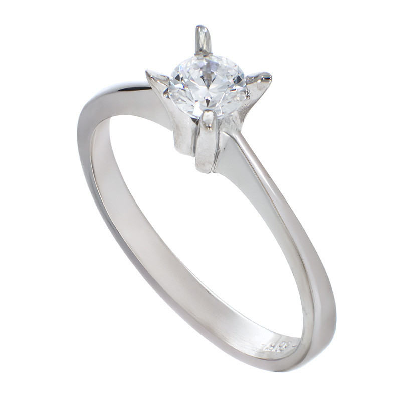 Inel De Logodna, Aur Alb, 14 k, 2.24 gr, Cod Produs: 843944 - Tezaurshop.ro