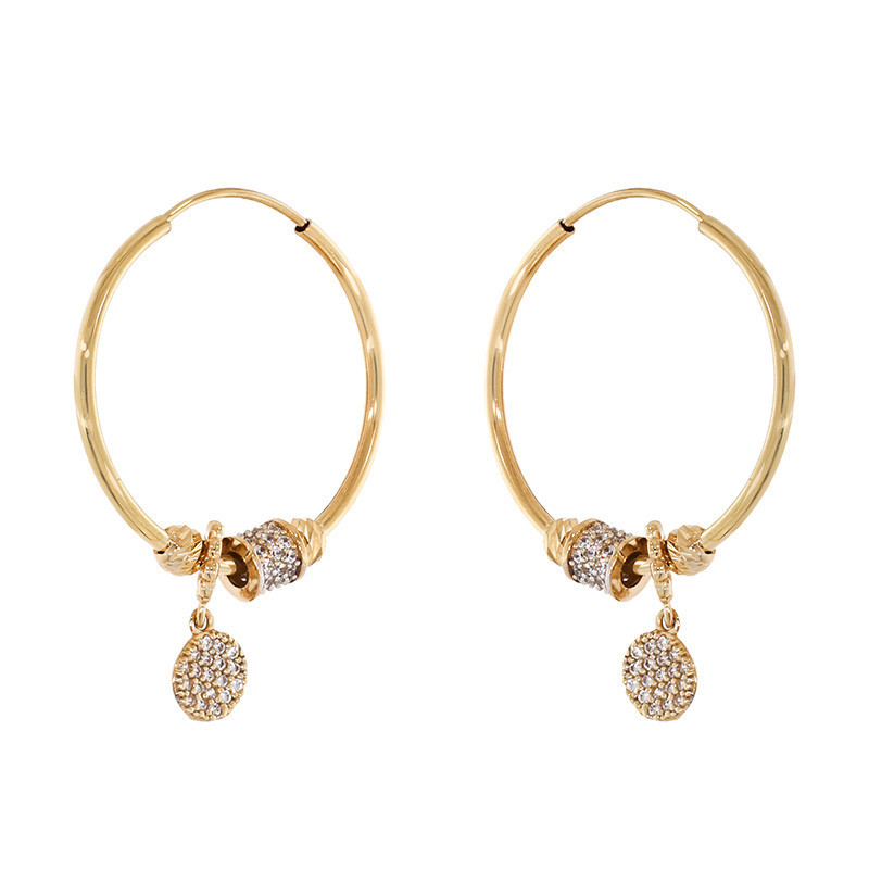 Cercei, Aur Galben, 14 k, 5.44 gr, Cod Produs: 844608 - Tezaurshop.ro